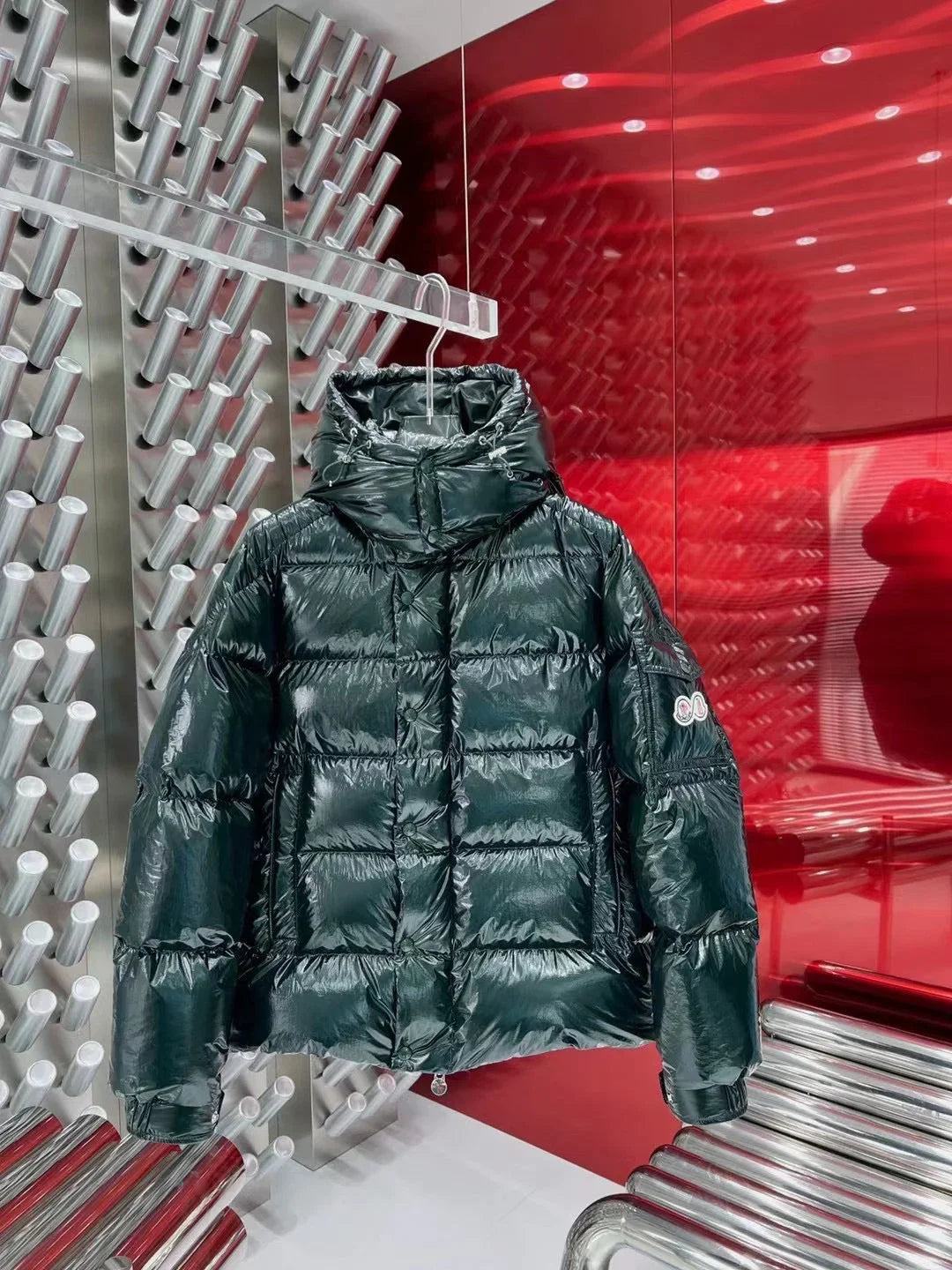 Moncler Maya 70ᵉ anniversaire édition spéciale Vert Foncé Brillant