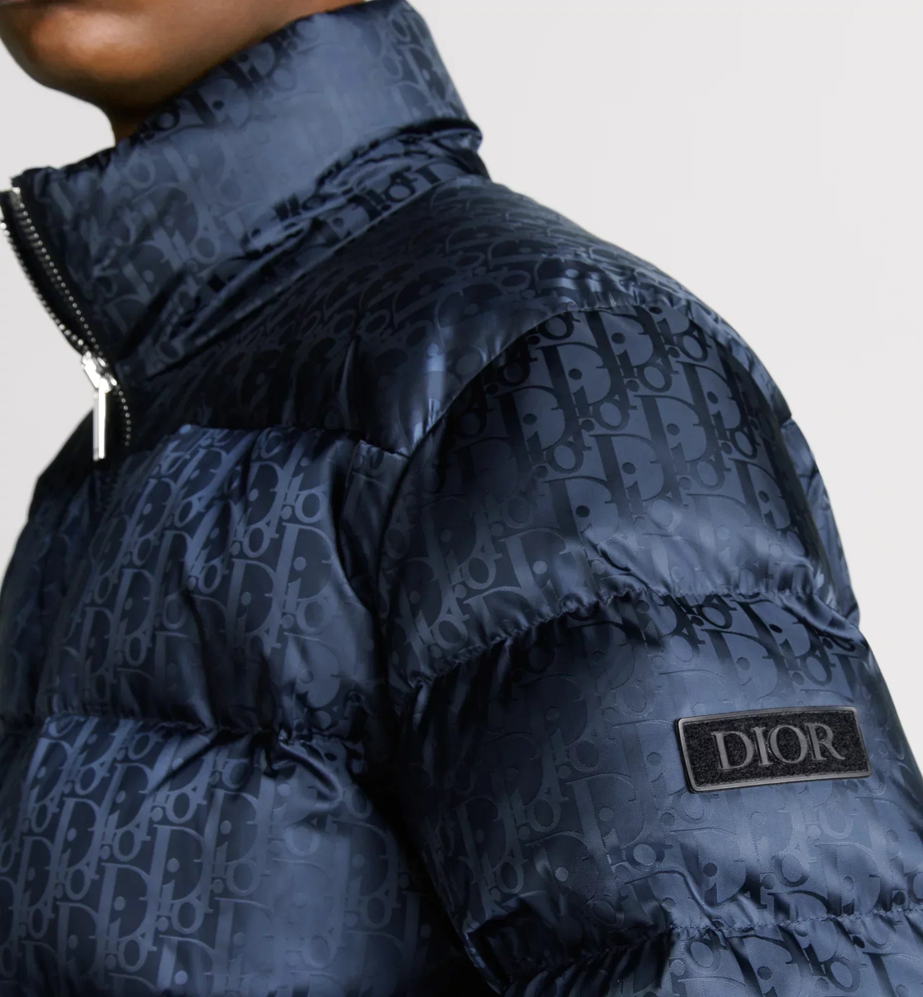 Doudoune Dior Oblique bleu marine