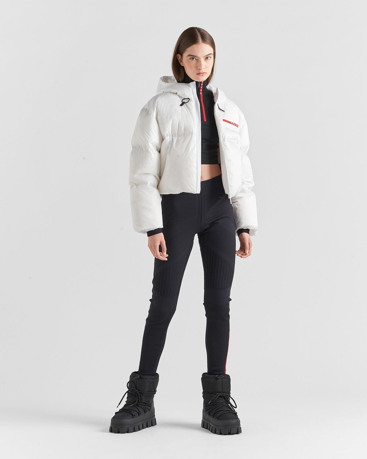 Doudoune Prada courte Blanche