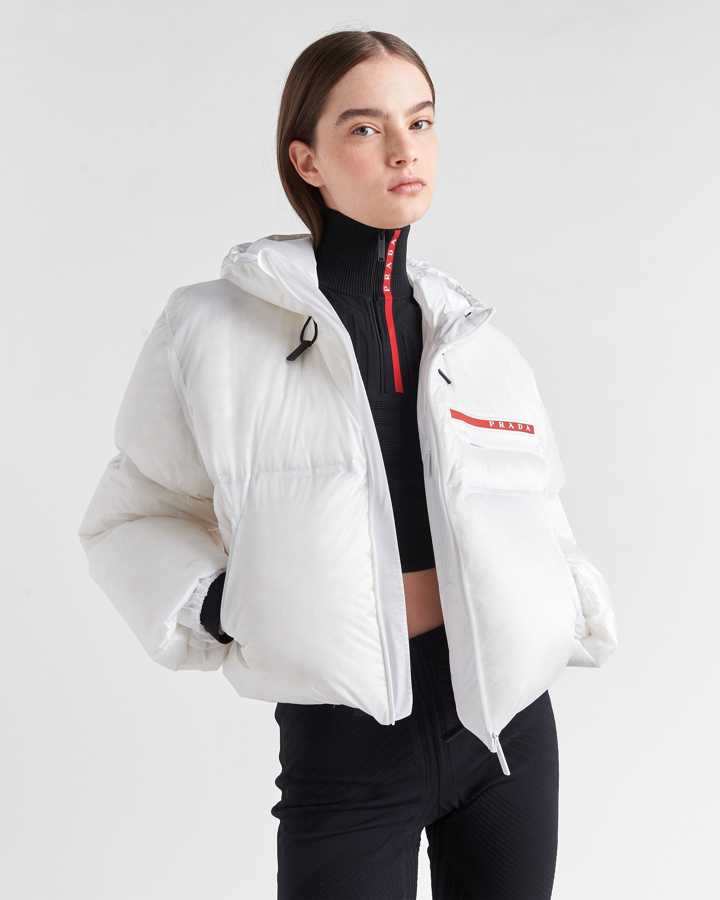 Doudoune Prada courte Blanche