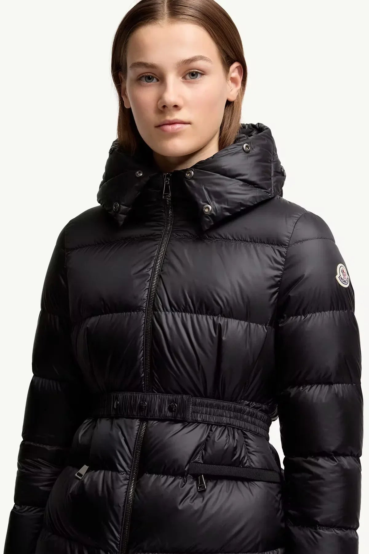 Doudoune courte à capuche bordée de shearling Boed