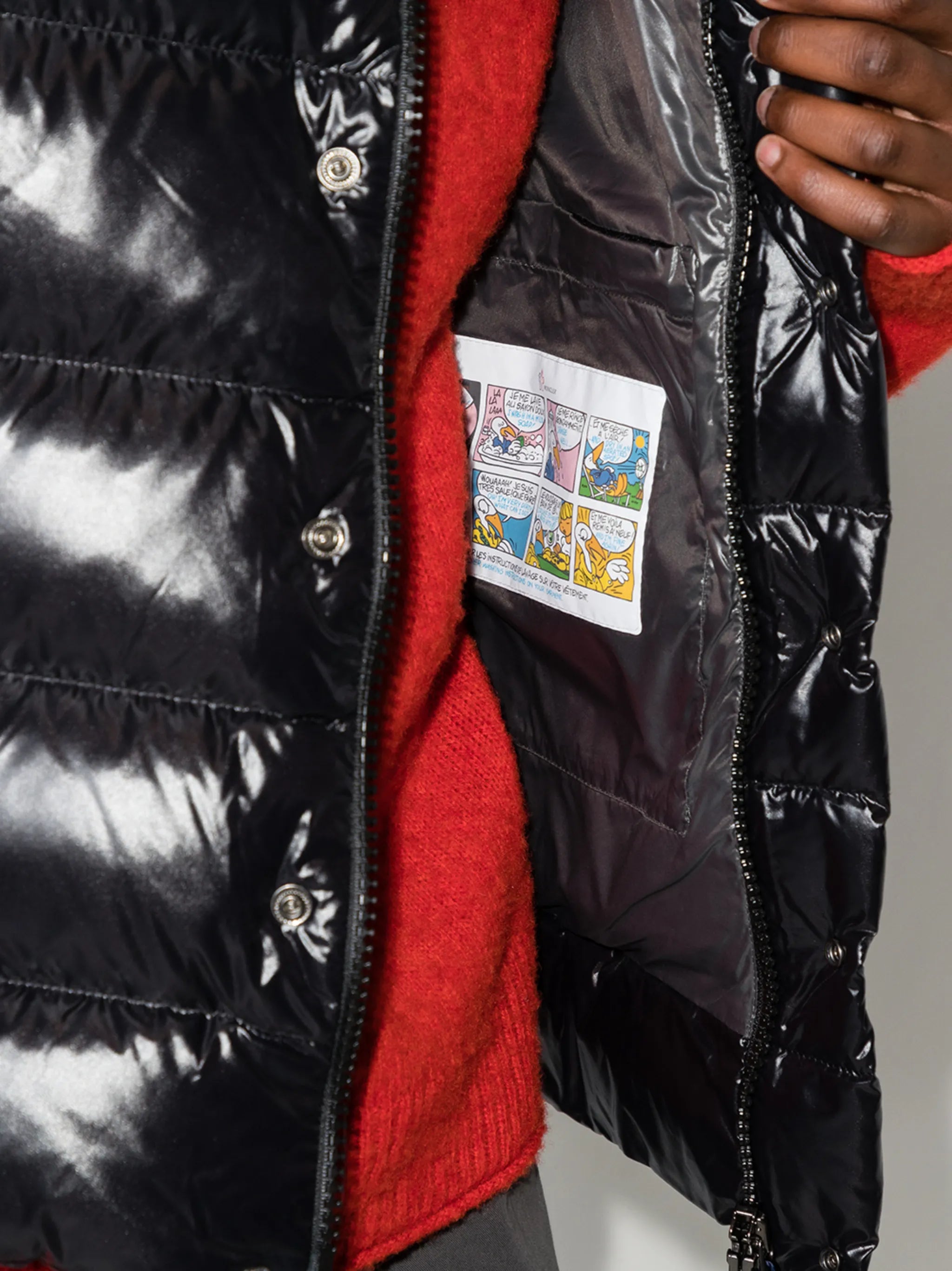 Moncler gilet matelassé Tibb à patch logo