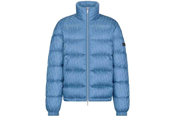Doudoune Dior Oblique bleu électrique