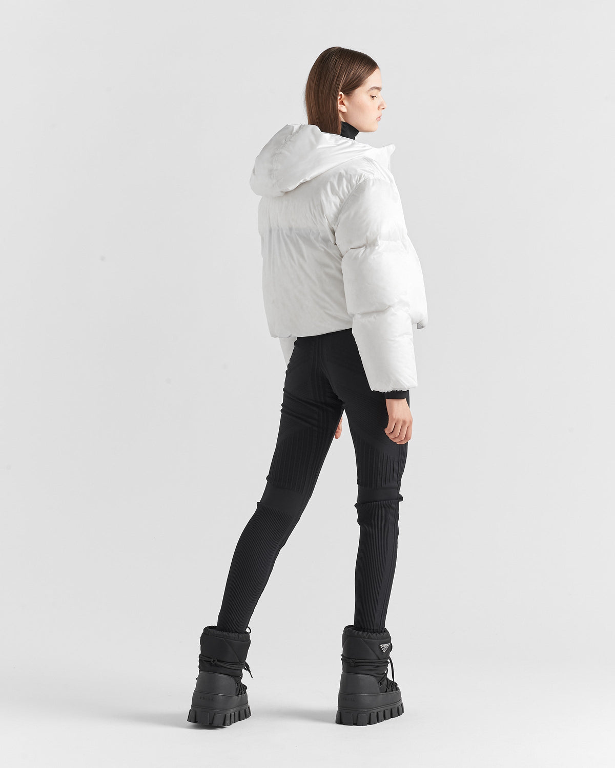Doudoune Prada courte Blanche