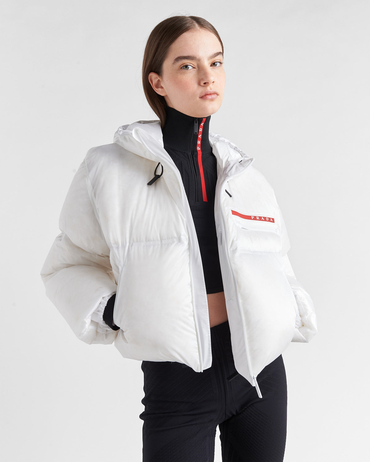 Doudoune Prada courte Blanche