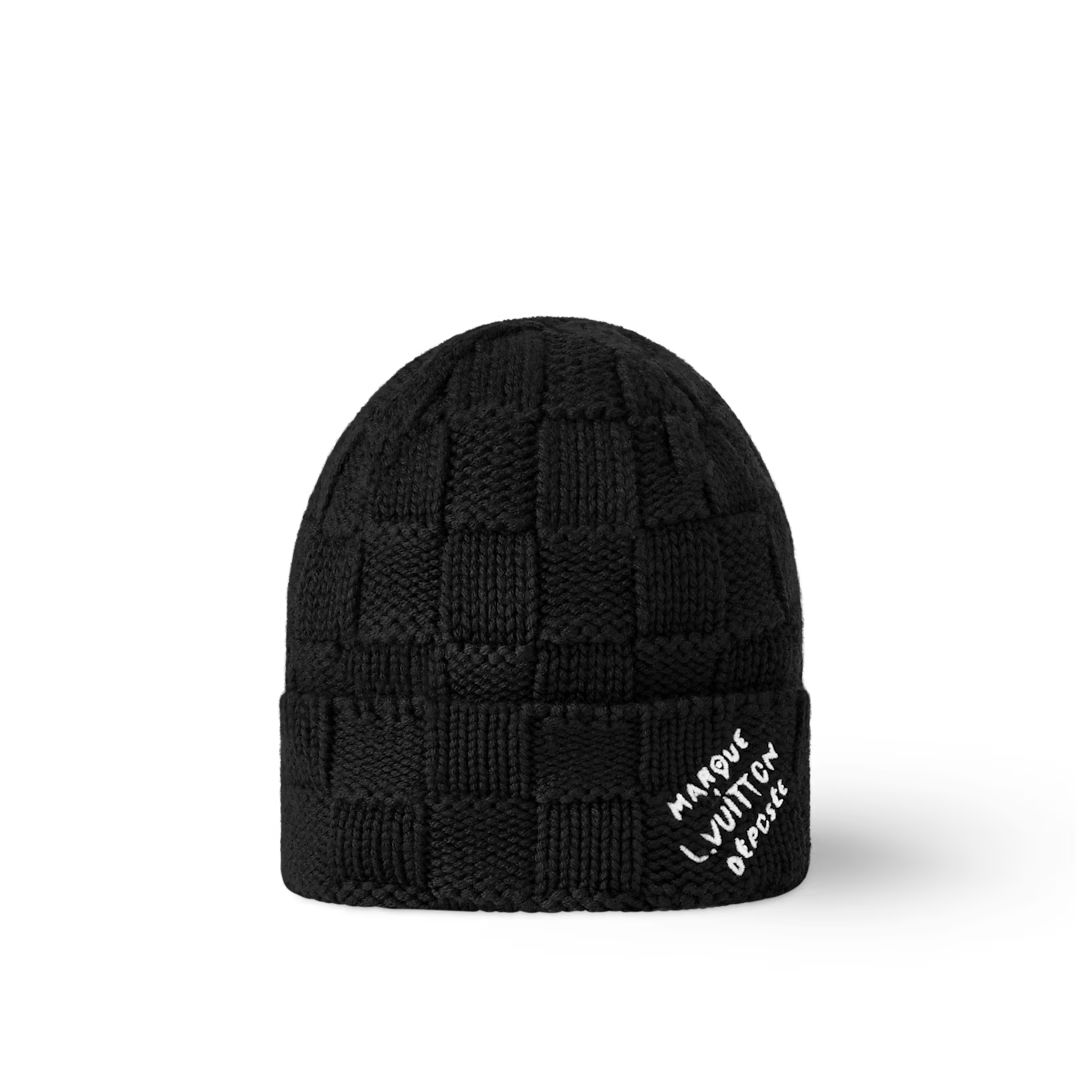 Bonnet LV Damier Snug Noir
